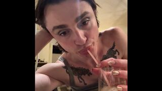 VOYEUR | Tsfranny Nude Kitchen Party Girl ASMR | last Moments before HRT Debut