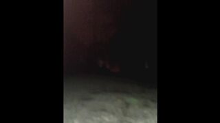 TS Nasty Sissy Faggot Alleyway Tease Hoping To Get Caught