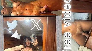 mixedrace Shemale very horny on the yacht at sea