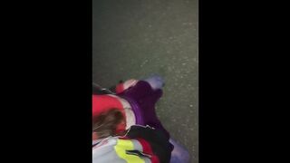 TS slut cumwalk part 2