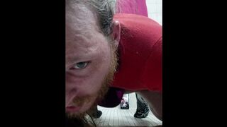 TS slut rides and swallows