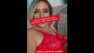 Farting Tranny Slut... Worship my naughty TS ass