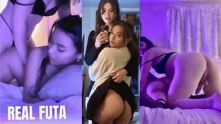 Trans Babe Does Anal with Bisexual GF • Amateur Couple