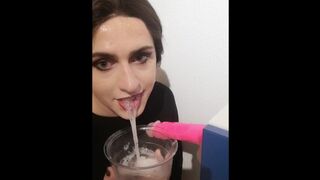 Trans wettest blowjob ever