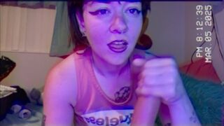 swaggy boy talks sweet innocent bible studier into sucking his cock (pov handjob encouragement)