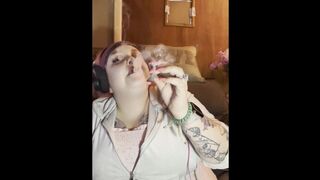MILF Gamer Girl Smokin & Enjoyin Herself (Part 2)