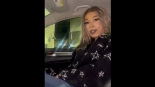 POV: stroking in public with your ts friend