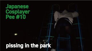 cute trap|Crossdresser [Part 11] Cute girl boldly pees on park playground equipment