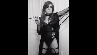 Kara Teases And Plays In 1920's Burlesque Inspired Lingerie