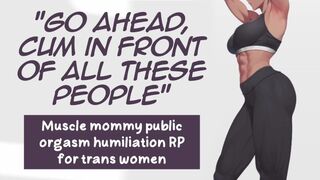 Muscle Dom Teases You At Party to Orgasm | Audio RP for Trans Women