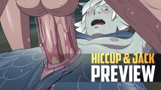 Fucking your extremely vocal mermaid boyfriend | Hiccup & Jack Frost ANIMATION (preview)